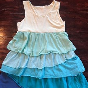 Garnet Hill dress- blue layers